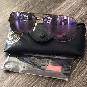 Ray-Ban Aviator Flash Lenses- Lilac Mirror